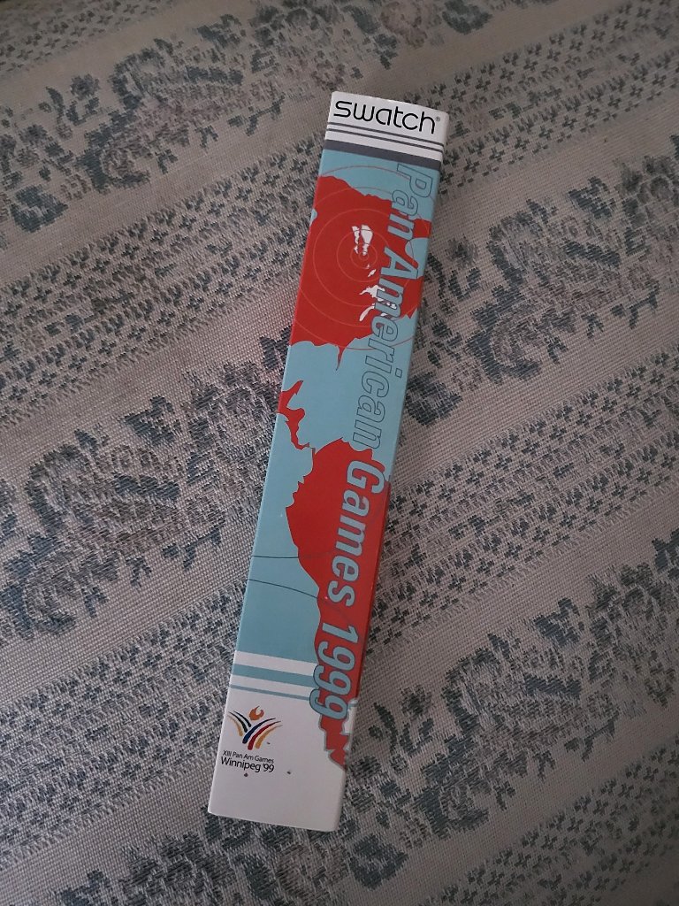 Vtg 1999 Swatch Musicall Watch Winnipeg Pan Am Games Slr102 Brand New In Box